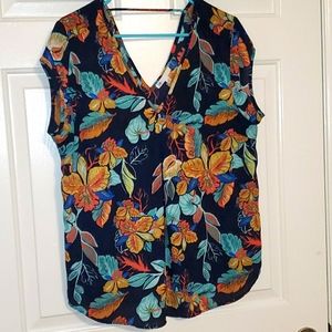 Chiffon floral blouse